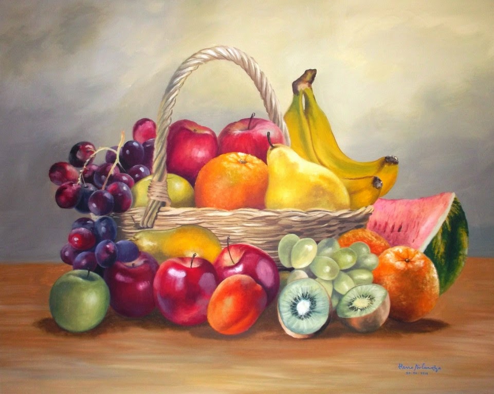 79 Aksesoris Contoh Lukisan  Buah  buahan  Dalam  Bakul  
